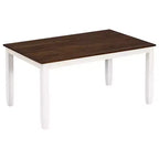 Set da Tavolo da Pranzo Rustico in Legno a 6 Pezzi, Tavolo Rettangolare con 4 Sedie e Panca - ModernLuxe