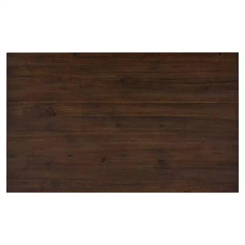 Set da Tavolo da Pranzo Rustico in Legno a 6 Pezzi, Tavolo Rettangolare con 4 Sedie e Panca - ModernLuxe
