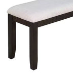 Set da Tavolo da Pranzo Rustico in Legno a 6 Pezzi, Tavolo Rettangolare con 4 Sedie e Panca - ModernLuxe