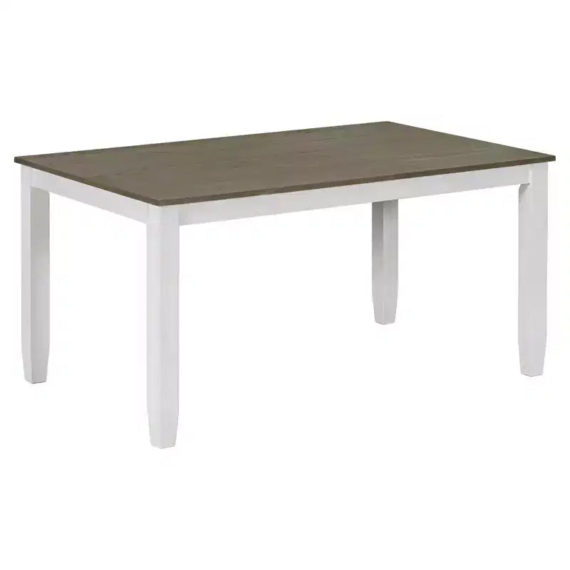Set da Tavolo da Pranzo Rustico in Legno a 6 Pezzi, Tavolo Rettangolare con 4 Sedie e Panca - ModernLuxe