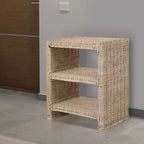 JONATHAN Y Praerie 22 Tavolino da divano/tavolino 3 ripiani costiero bohémien in rattan/legno, naturale