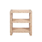 JONATHAN Y Praerie 22 Tavolino da divano/tavolino 3 ripiani costiero bohémien in rattan/legno, naturale