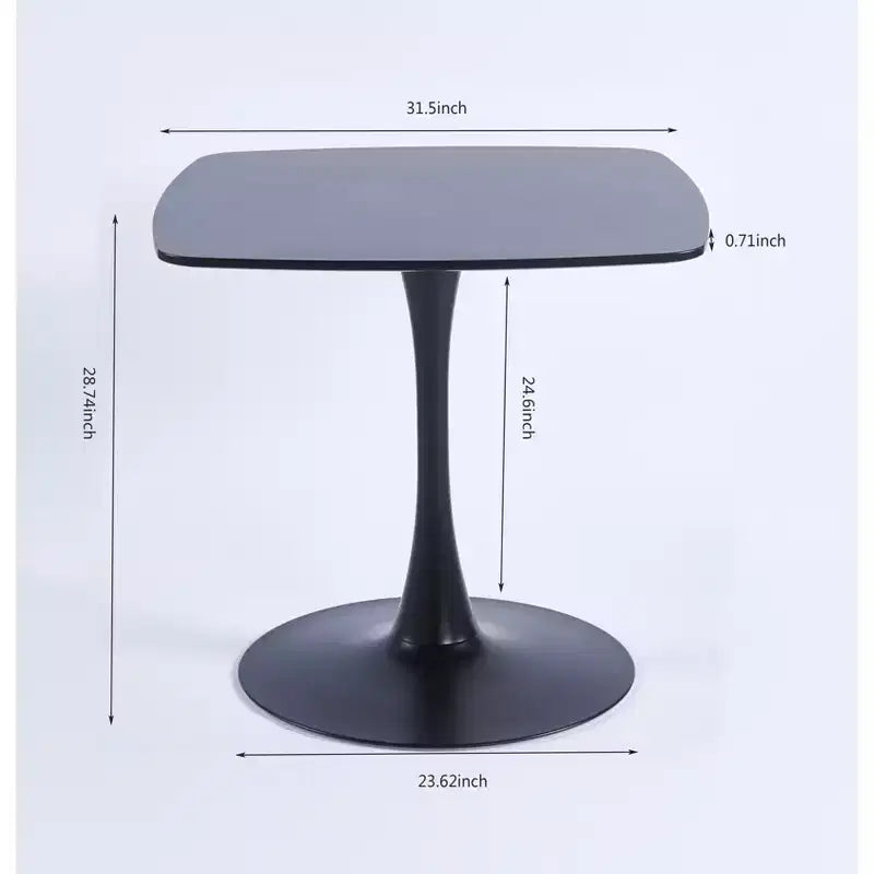 Tavolo da pranzo dal design unico con base rotonda in metallo - ModernLuxe