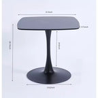 Tavolo da pranzo dal design unico con base rotonda in metallo - ModernLuxe