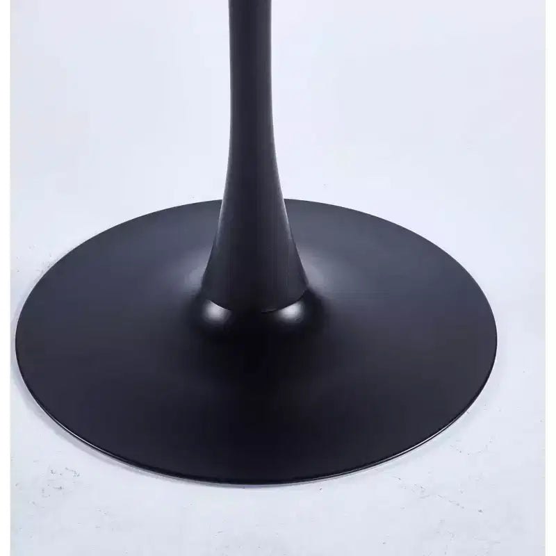 Tavolo da pranzo dal design unico con base rotonda in metallo - ModernLuxe