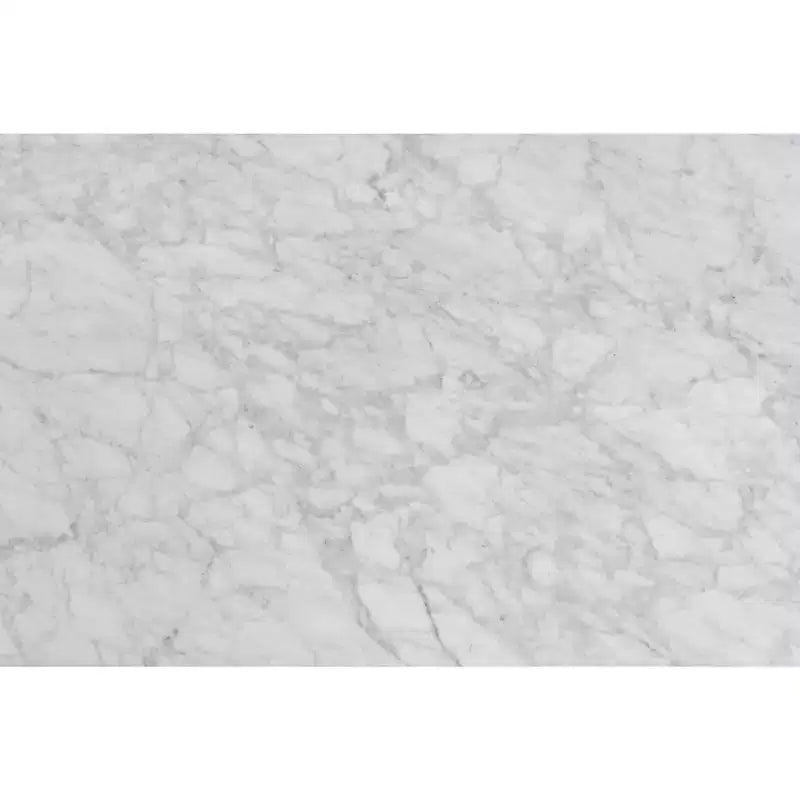 Il tavolino Bianco Collection Cherie 15 rotondo in marmo bianco di Carrara italiano
