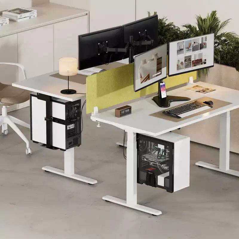 Mount-It! Supporto CPU Rotante per Carichi Pesanti | Staffa CPU Regolabile in Altezza e Larghezza per Installazione Sotto la Scrivania e a Parete | Capacità di Carico 20 kg