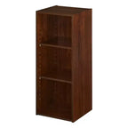 ClosetMaid Organizzatore in Legno a 3 Ripiani Versatile Impilabile con 2 Ripiani Regolabili per Casa e Ufficio, Finitura Ciliegio Scuro