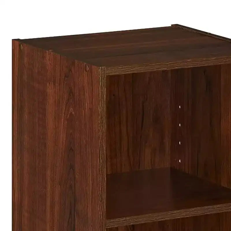 ClosetMaid Organizzatore in Legno a 3 Ripiani Versatile Impilabile con 2 Ripiani Regolabili per Casa e Ufficio, Finitura Ciliegio Scuro