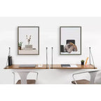 Kate and Laurel Vista Scrivania a Muro con Ripiano in Legno