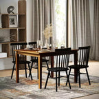 Tavolo da pranzo in legno Merrick Lane con gambe affusolate