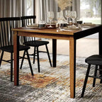 Tavolo da pranzo in legno Merrick Lane con gambe affusolate