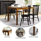 Tavolo da pranzo in legno Merrick Lane con gambe affusolate