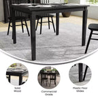 Tavolo da pranzo in legno Merrick Lane con gambe affusolate