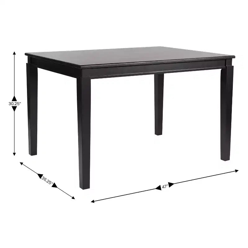 Tavolo da pranzo in legno Merrick Lane con gambe affusolate