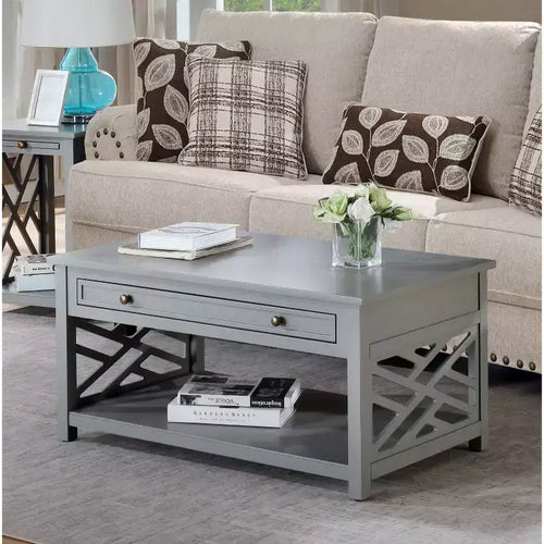 Tavolino da caffè in legno Middlebury da 36" con cassetto - Alaterre Furniture