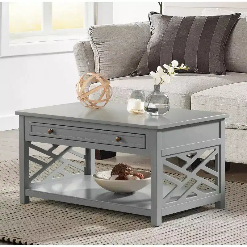 Tavolino da caffè in legno Middlebury da 36" con cassetto - Alaterre Furniture