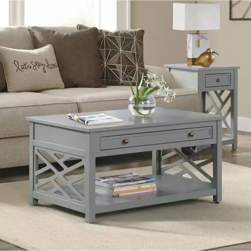 Tavolino da caffè in legno Middlebury da 36" con cassetto - Alaterre Furniture