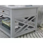 Tavolino da caffè in legno Middlebury da 36" con cassetto - Alaterre Furniture