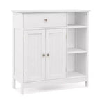 Mobiletto da Bagno Costway a Pavimento, Credenza da Cucina Autoportante con Cassetto, Organizzatore Contenitore