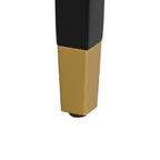 55 Downing Street Jaxon Sgabello da Bar in Legno Nero 31 Pollici Alto Moderno Cuscino in Ecopelle Bianca con Poggiapiedi per Cucina Bancone Altezza Isola Capannone Casa