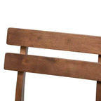 Set di 2 sgabelli da bar alti Larine Wood - Baxton Studio
