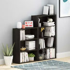 Furinno 4-Cube Scaffale Aperto Libreria Mobile Contenitore Multifunzionale, Espresso