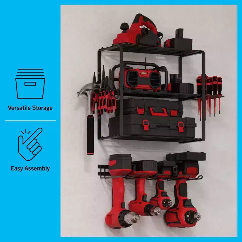 Scaffale Porta Utensili a 3 Livelli di Stalwart