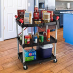Carrello pieghevole Stalwart con capacità di 22,7 kg per ripiano