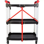 Carrello pieghevole Stalwart con capacità di 22,7 kg per ripiano
