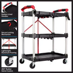 Carrello pieghevole Stalwart con capacità di 22,7 kg per ripiano
