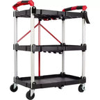 Carrello pieghevole Stalwart con capacità di 22,7 kg per ripiano