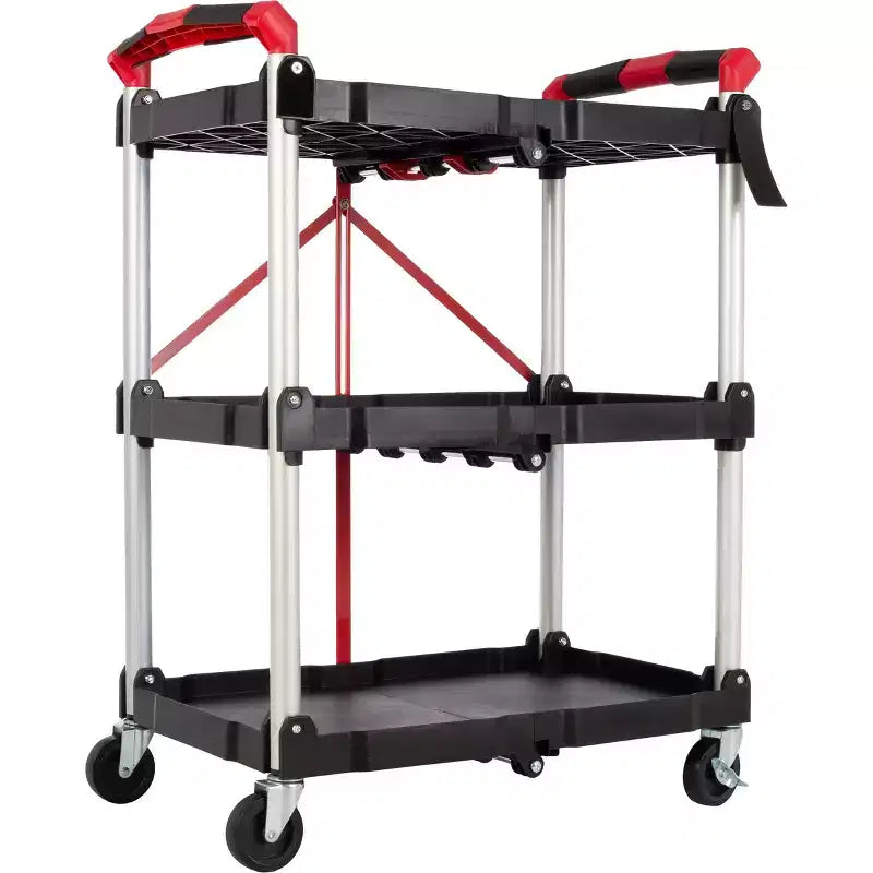 Carrello pieghevole Stalwart con capacità di 22,7 kg per ripiano