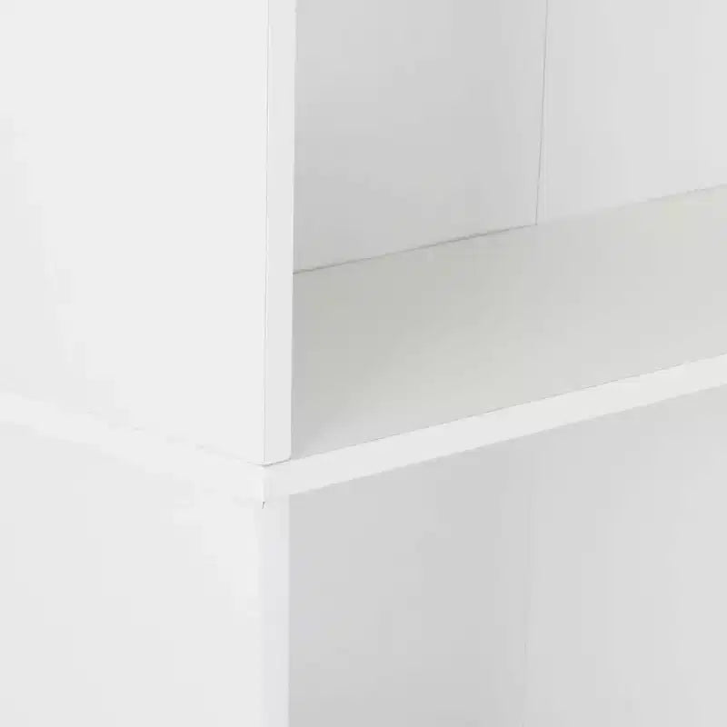 Furinno Libreria a 5 Cubi Salvaspazio con Scaffali Aperti Regolabili, Bianco