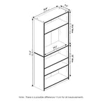 Furinno Libreria a 5 Cubi Salvaspazio con Scaffali Aperti Regolabili, Bianco