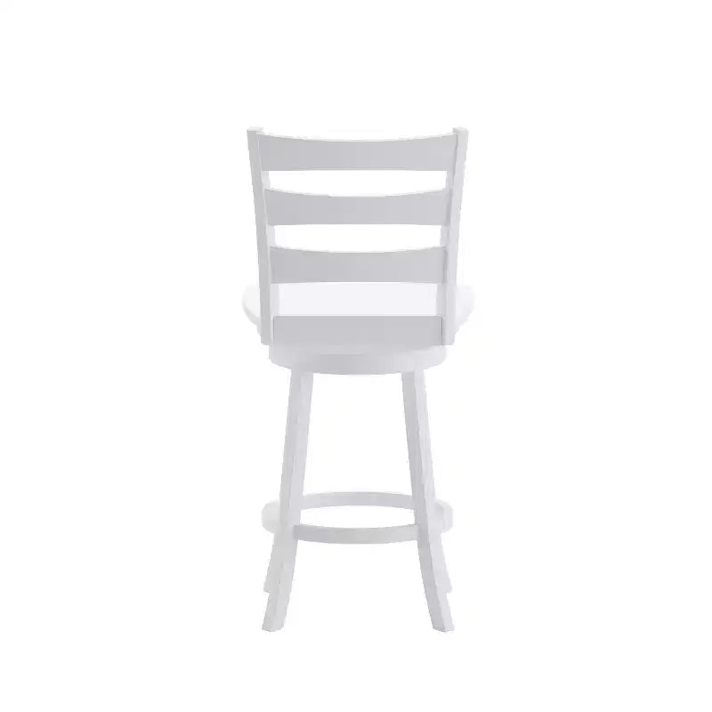 Sgabello da bar Emma and Oliver Classic Ladderback con sedile in legno, altezza da bancone