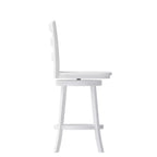 Sgabello da bar Emma and Oliver Classic Ladderback con sedile in legno, altezza da bancone