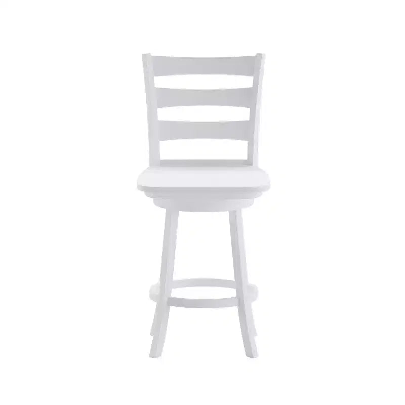 Sgabello da bar Emma and Oliver Classic Ladderback con sedile in legno, altezza da bancone