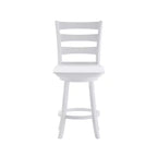 Sgabello da bar Emma and Oliver Classic Ladderback con sedile in legno, altezza da bancone