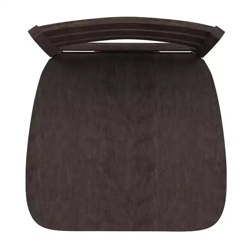 Sgabello da bar Emma and Oliver Classic Ladderback con sedile in legno, altezza da bancone