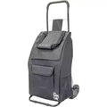 dbest products Trolley Dolly Compact Foldable Shopping Cart for Groceries with Wheels, Removable Bag And Rolling Personal Tote Handtruck Standard