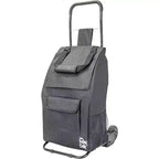 dbest products Trolley Dolly Compact Foldable Shopping Cart for Groceries with Wheels, Removable Bag And Rolling Personal Tote Handtruck Standard