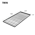 Best Price Mattress 1.6" Bunkie Board in metallo Supporto materasso, Ricambio doghe letto Nero