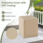 Tavolo contenitore per bombola di gas propano da 9 kg Costway 16" Terrazzo con copertura protettiva