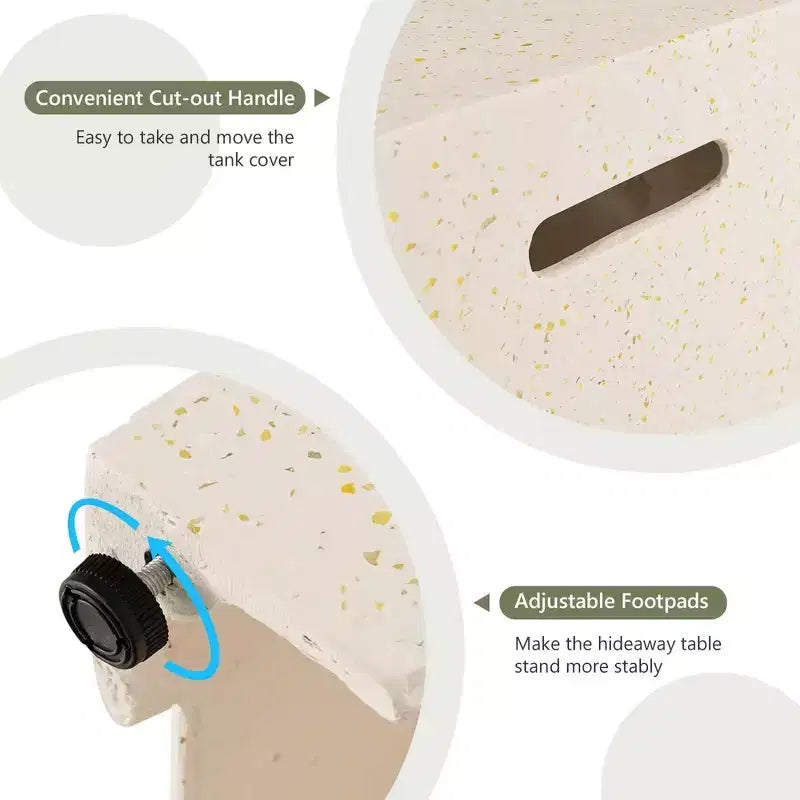 Tavolo contenitore per bombola di gas propano da 9 kg Costway 16" Terrazzo con copertura protettiva