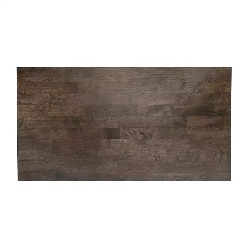 Flash Furniture Eli Tavolino da caffè in legno massiccio in stile rustico, tavolino d'appoggio in stile cavalletto