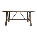 Flash Furniture Eli Tavolino da caffè in legno massiccio in stile rustico, tavolino d'appoggio in stile cavalletto