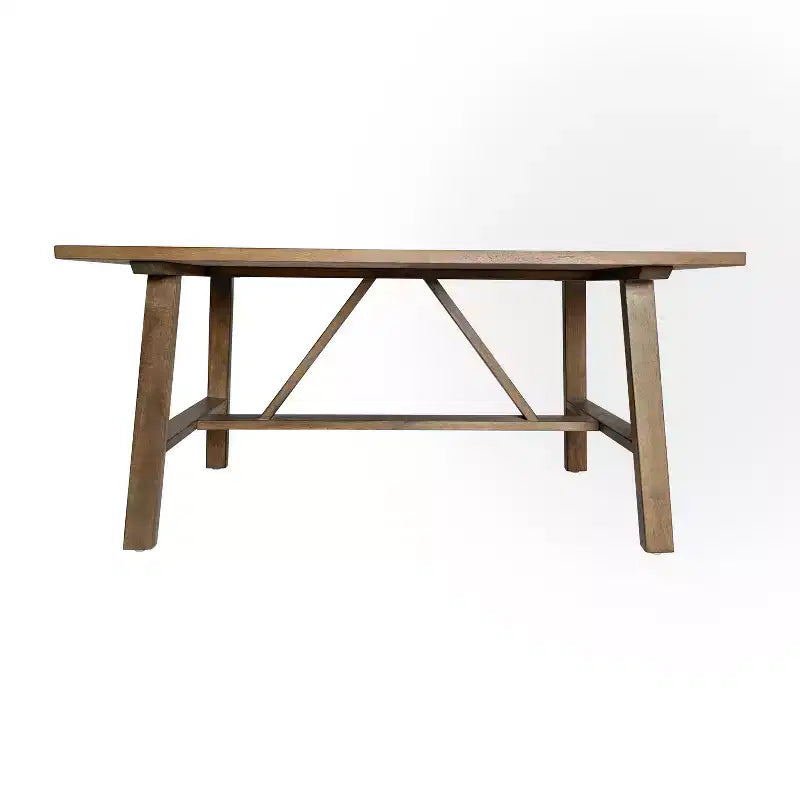 Flash Furniture Eli Tavolino da caffè in legno massiccio in stile rustico, tavolino d'appoggio in stile cavalletto