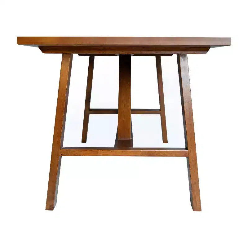 Flash Furniture Eli Tavolino da caffè in legno massiccio in stile rustico, tavolino d'appoggio in stile cavalletto