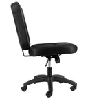 Sedia da ufficio Elama Mid Back regolabile in tessuto nero